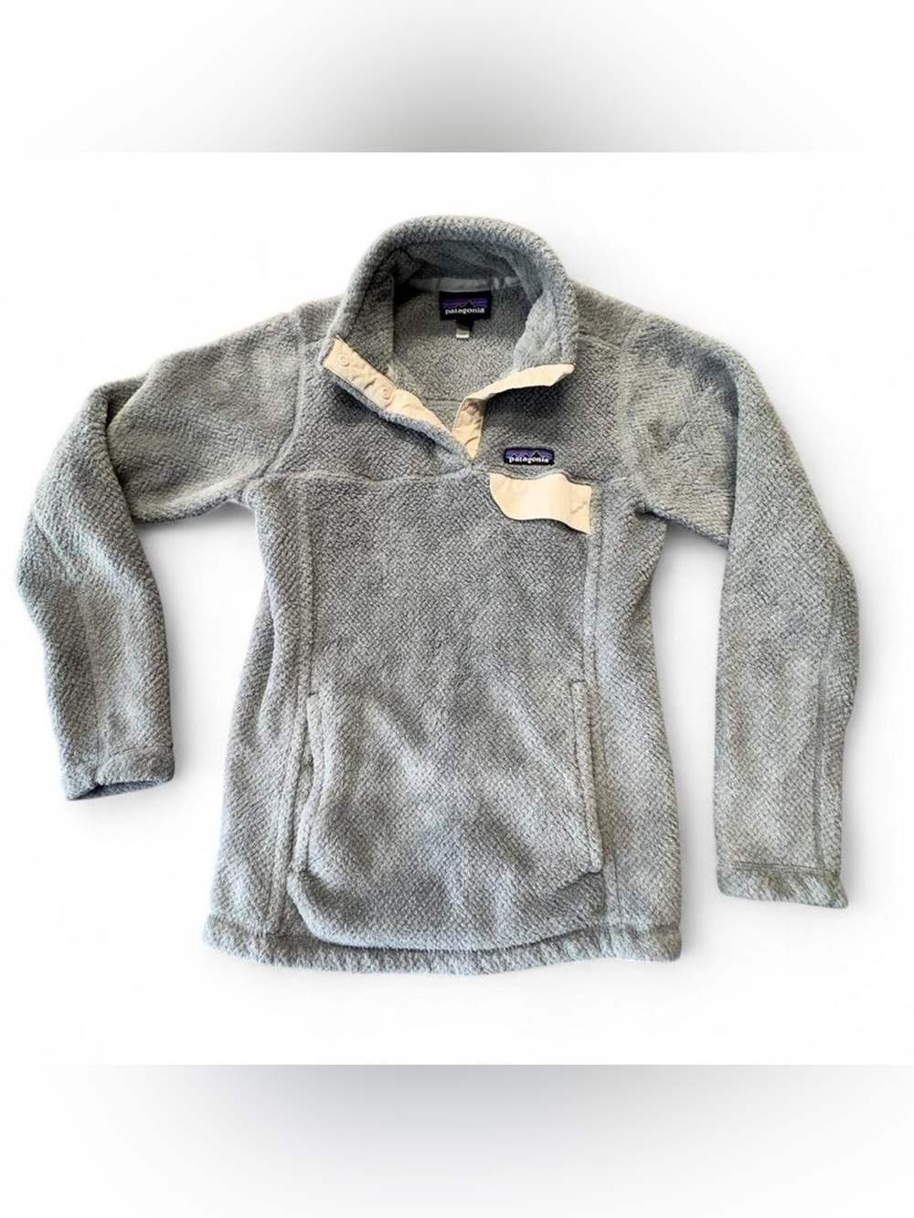 Patagonia Re Tool Snap T Womens XS Gray Fleece Pullover Sweater Cozy Hiking O33